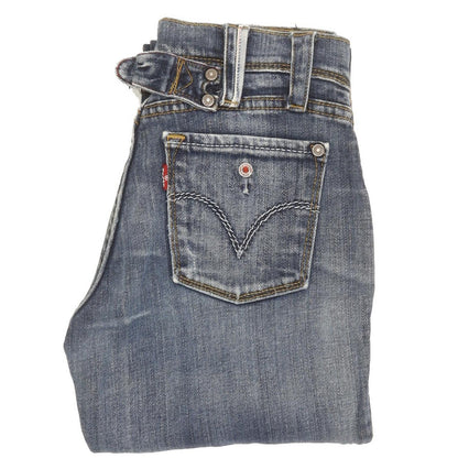 Levi's Women Blue Straight Slim Stretch Jeans W25 L31
