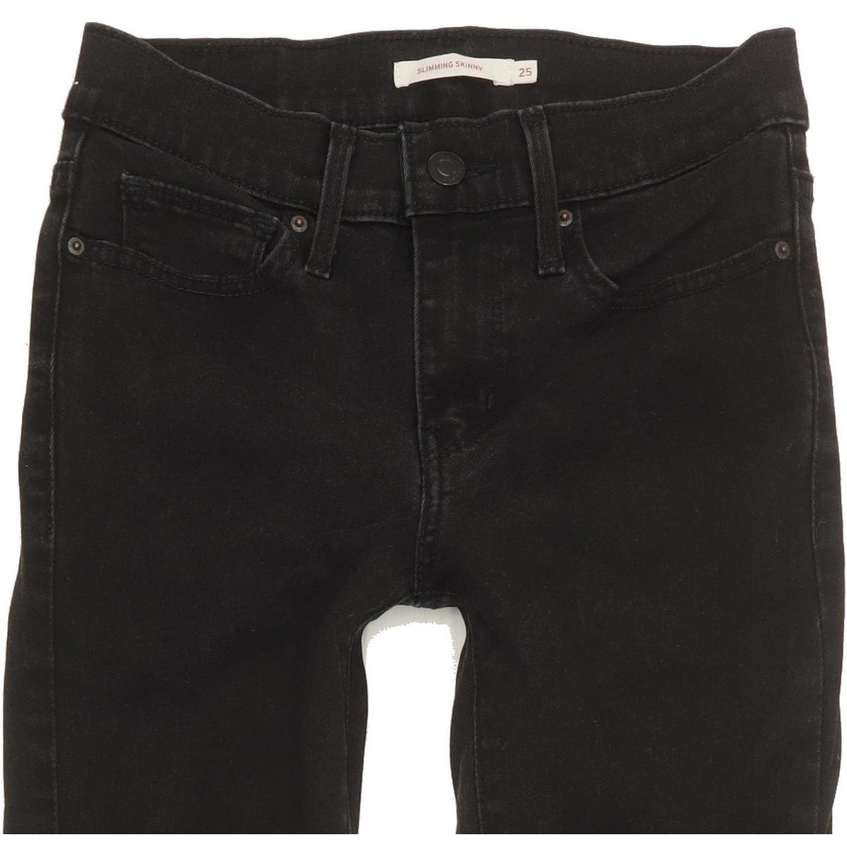 Levi's Slimming Women Black Skinny Slim Jeans W25 L31