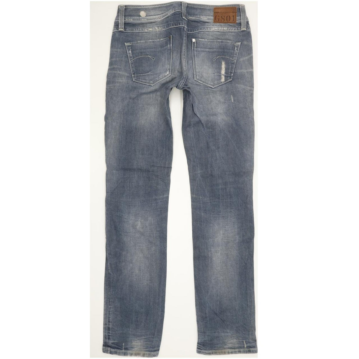 G-Star Women Blue Straight Slim Stretch Jeans W30 L32