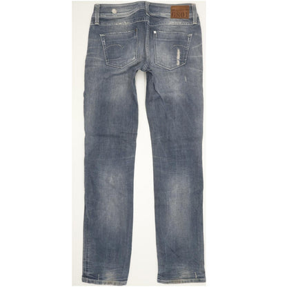 G-Star Women Blue Straight Slim Stretch Jeans W30 L32