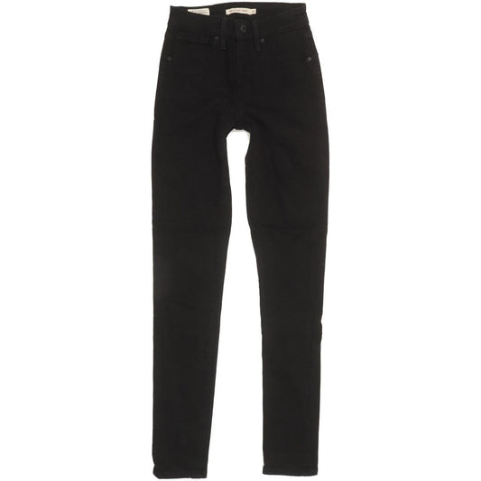 Levi's 721 Women Black Skinny Slim Stretch Jeans W25 L30