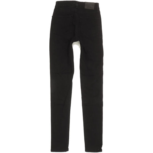 Levi's 721 Women Black Skinny Slim Stretch Jeans W25 L30