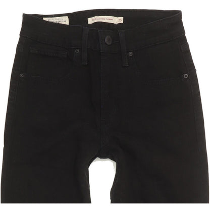 Levi's 721 Women Black Skinny Slim Stretch Jeans W25 L30
