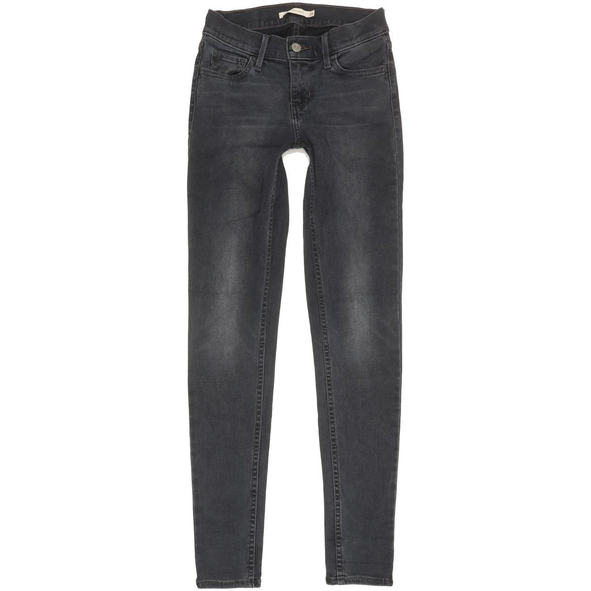 Levi's 710 Super Women Charcoal Skinny Slim Stretch Jeans W25 L30