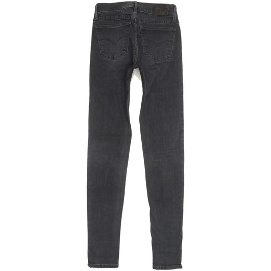 Levi's 710 Super Women Charcoal Skinny Slim Stretch Jeans W25 L30
