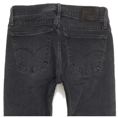 Levi's 710 Super Women Charcoal Skinny Slim Stretch Jeans W25 L30