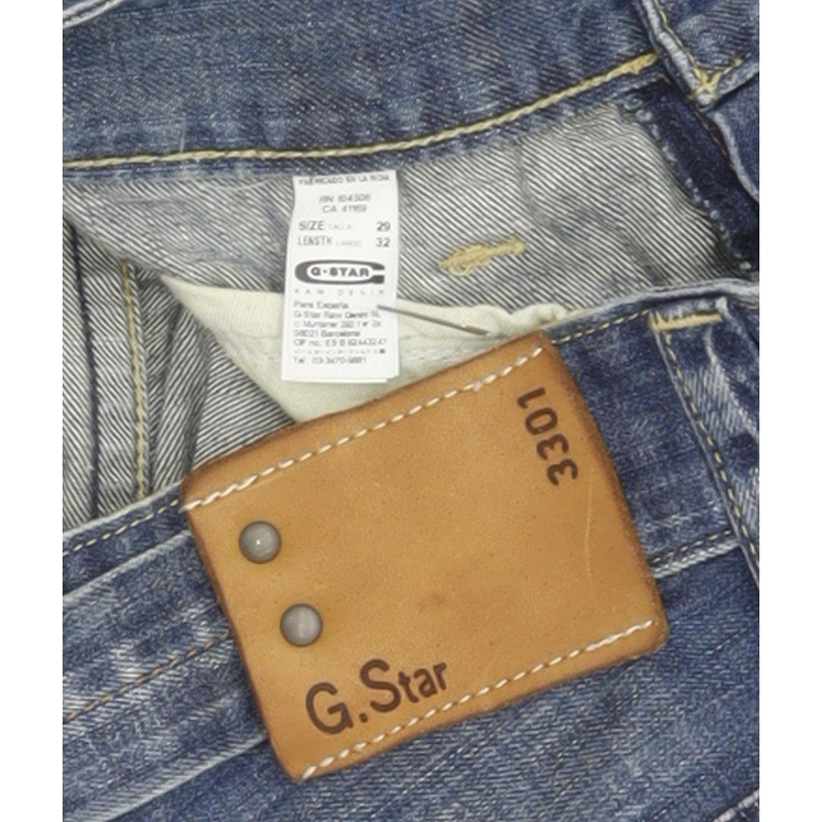 G-Star Radar Men Blue Straight Regular Jeans W29 L31