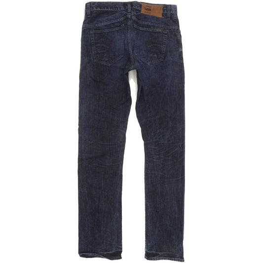 G-Star 3301 Men Blue Straight Slim Jeans W32 L34