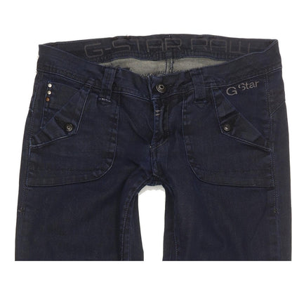G-Star Speed Women Navy Straight Slim Stretch Jeans W28 L33