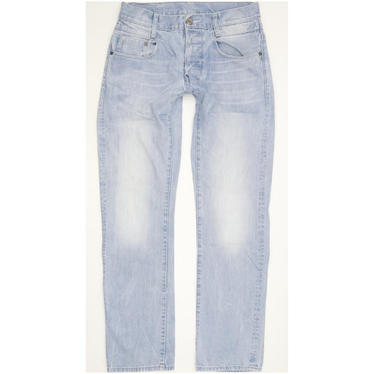 G-Star New Radar Men Blue Straight Slim Jeans W28 L29