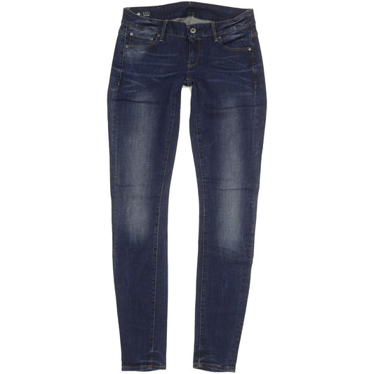 G-Star 3301 Low Women Blue Skinny Slim Stretch Jeans W29 L33