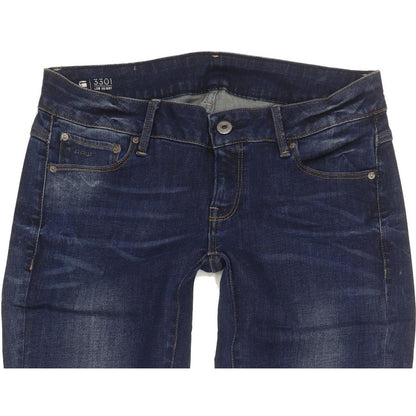 G-Star 3301 Low Women Blue Skinny Slim Stretch Jeans W29 L33