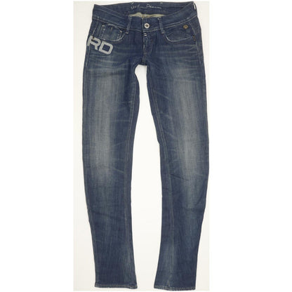 G-Star Royce Police Women Blue Skinny Slim Stretch Jeans W27 L33