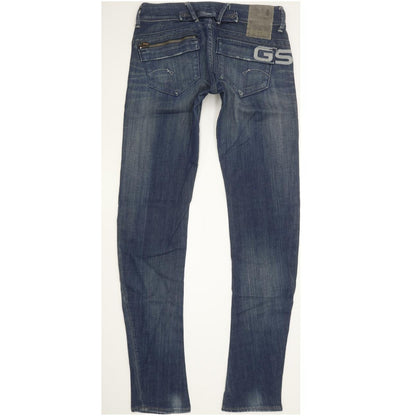G-Star Royce Police Women Blue Skinny Slim Stretch Jeans W27 L33