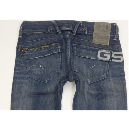 G-Star Royce Police Women Blue Skinny Slim Stretch Jeans W27 L33