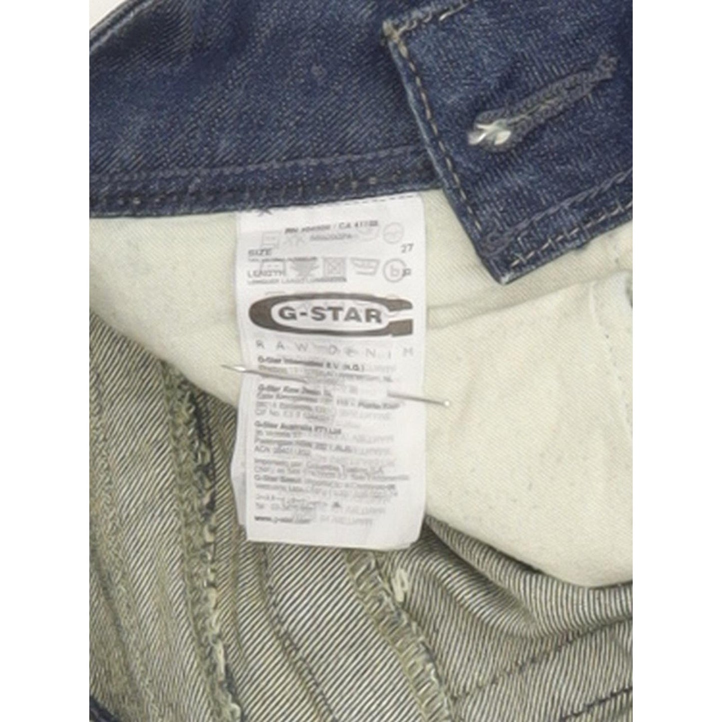 G-Star Royce Police Women Blue Skinny Slim Stretch Jeans W27 L33