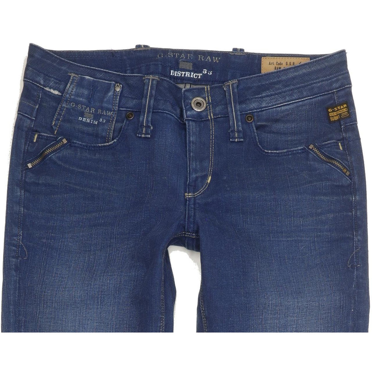 G-Star Austin Women Blue Skinny Slim Stretch Jeans W29 L34