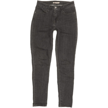 Levi's 721 Women Charcoal Skinny Slim Stretch Jeans W28 L30