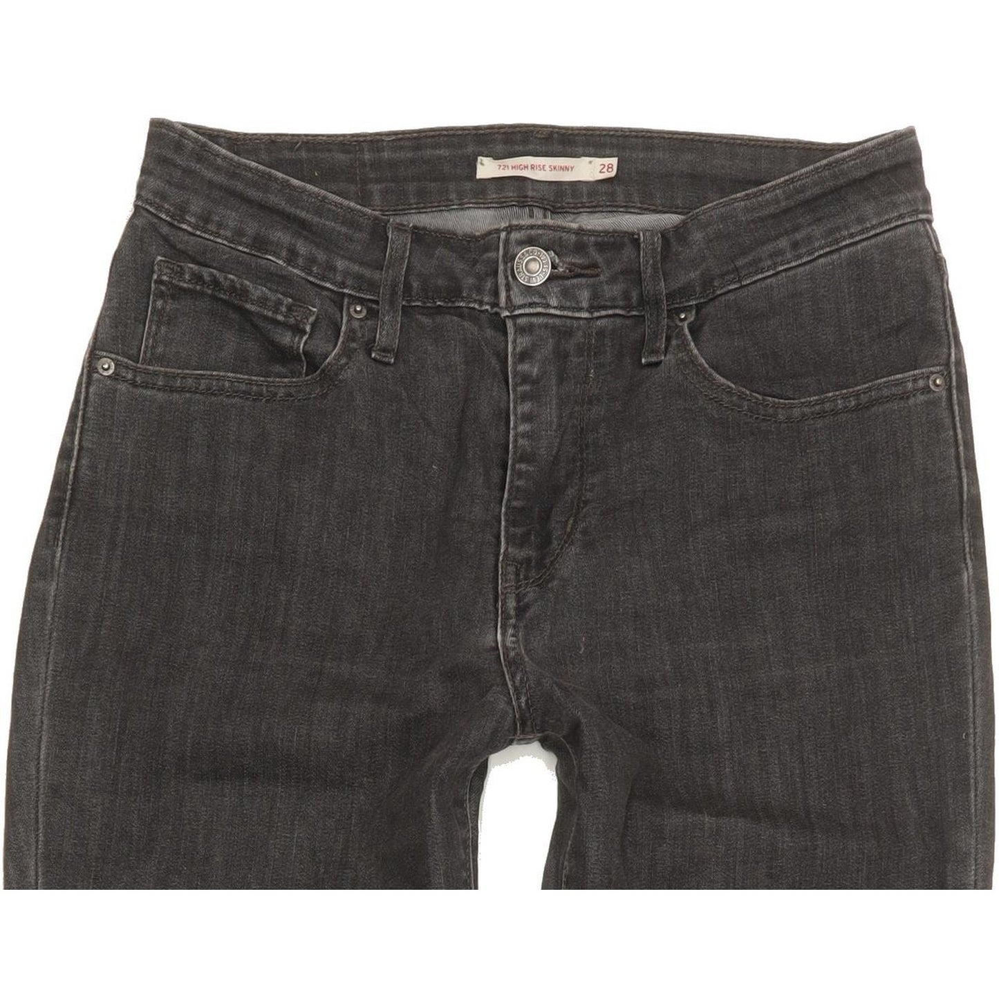 Levi's 721 Women Charcoal Skinny Slim Stretch Jeans W28 L30