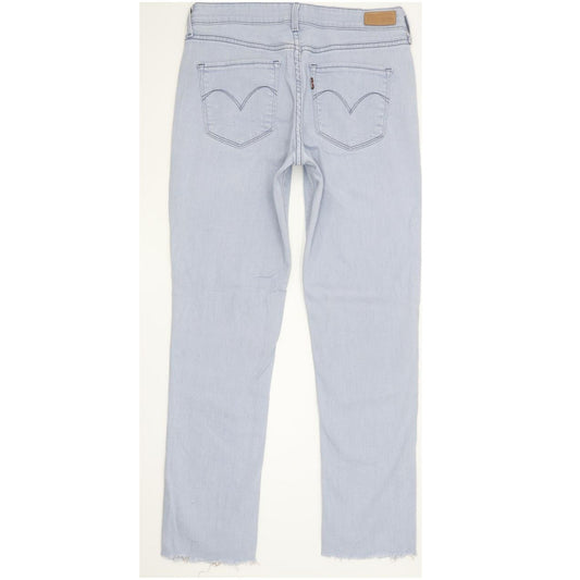Levi's Women Blue Straight Slim Stretch Jeans W27 L27