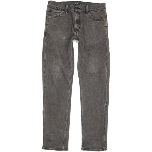 Levi's Line 8 Men Grey Straight Slim Stretch Jeans W33 L31