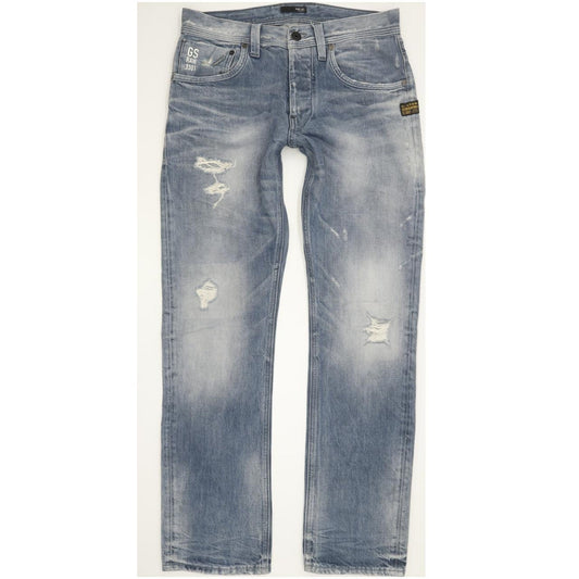 G-Star Attacc Men Blue Straight Slim Jeans W32 L32
