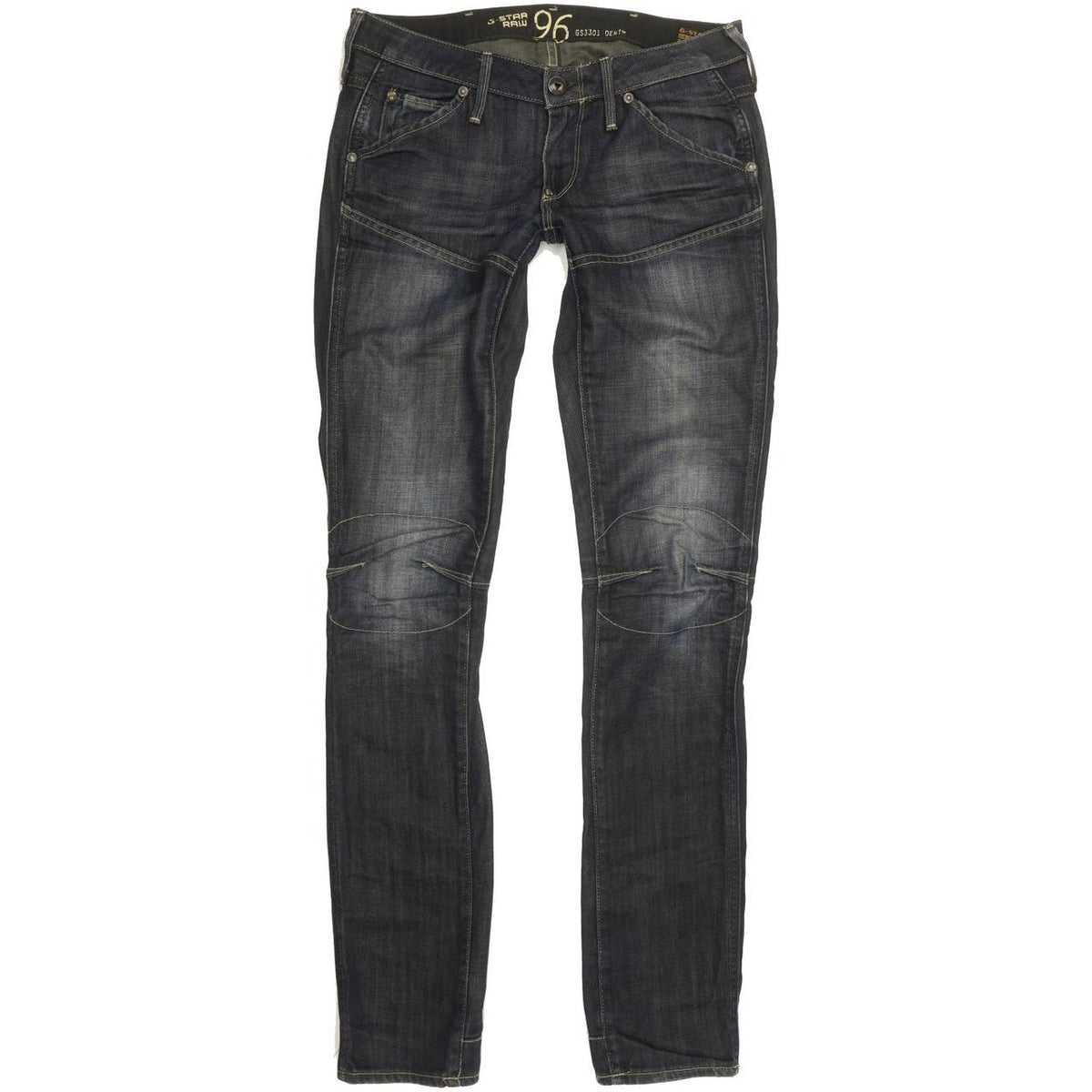 G-Star Elwood Heritage Women Blue Tapered Slim Jeans W27 L33