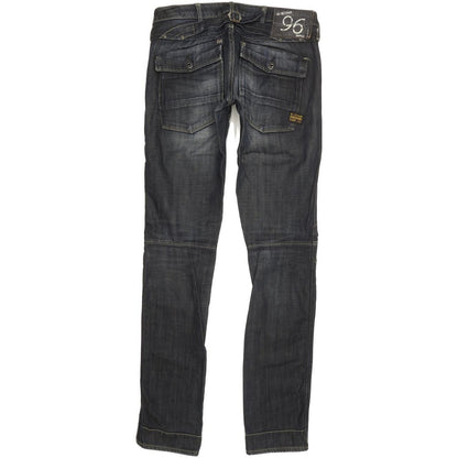 G-Star Elwood Heritage Women Blue Tapered Slim Jeans W27 L33