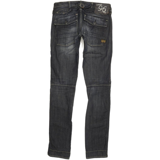 G-Star Elwood Heritage Women Blue Tapered Slim Jeans W27 L33