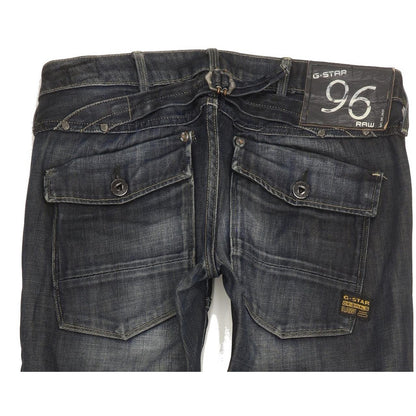 G-Star Elwood Heritage Women Blue Tapered Slim Jeans W27 L33