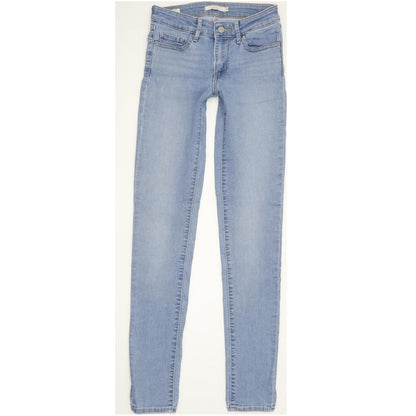 Levi's 711 Women Blue Skinny Slim Stretch Jeans W26 L32