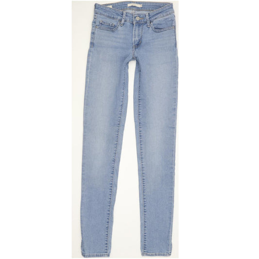 Levi's 711 Women Blue Skinny Slim Stretch Jeans W26 L32