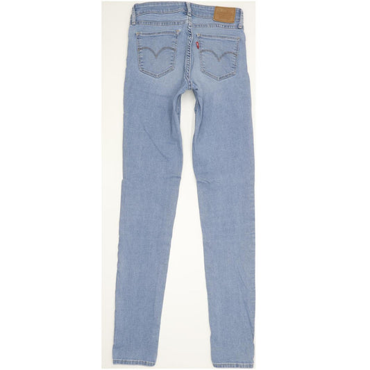 Levi's 711 Women Blue Skinny Slim Stretch Jeans W26 L32