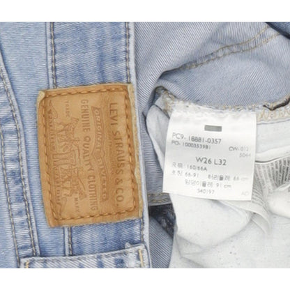 Levi's 711 Women Blue Skinny Slim Stretch Jeans W26 L32