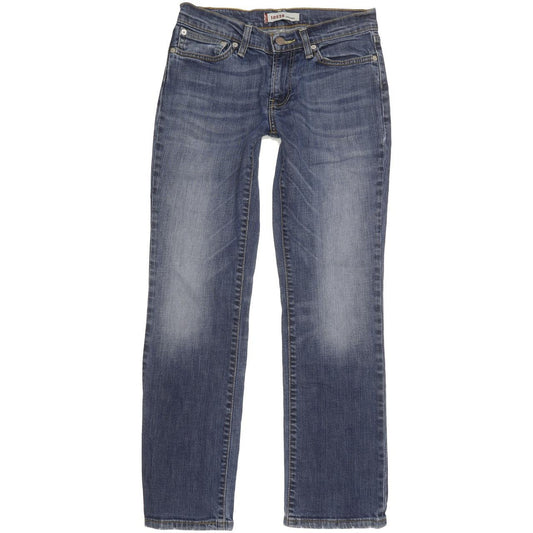 Levi's 528 Women Blue Straight Slim Stretch Jeans W29 L28