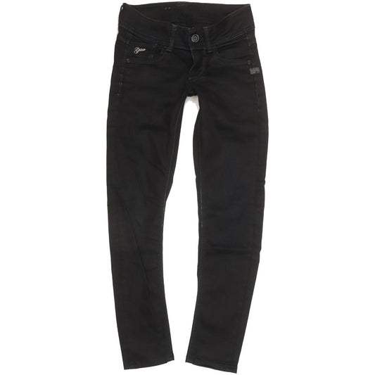 G-Star Lynn Women Black Skinny Slim Stretch Jeans W25 L27
