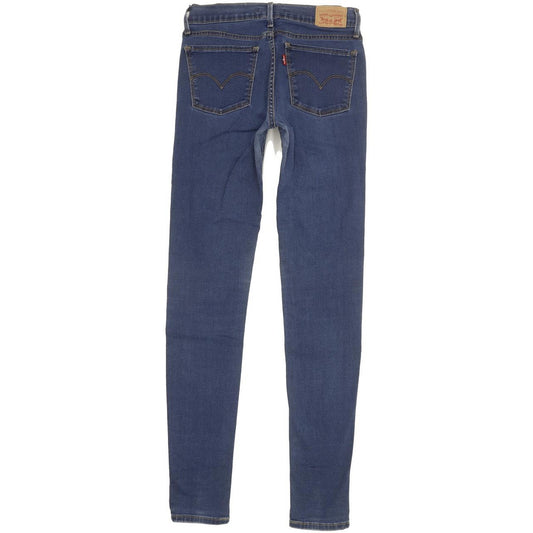 Levi's 710 Super Women Blue Skinny Slim Stretch Jeans W27 L32
