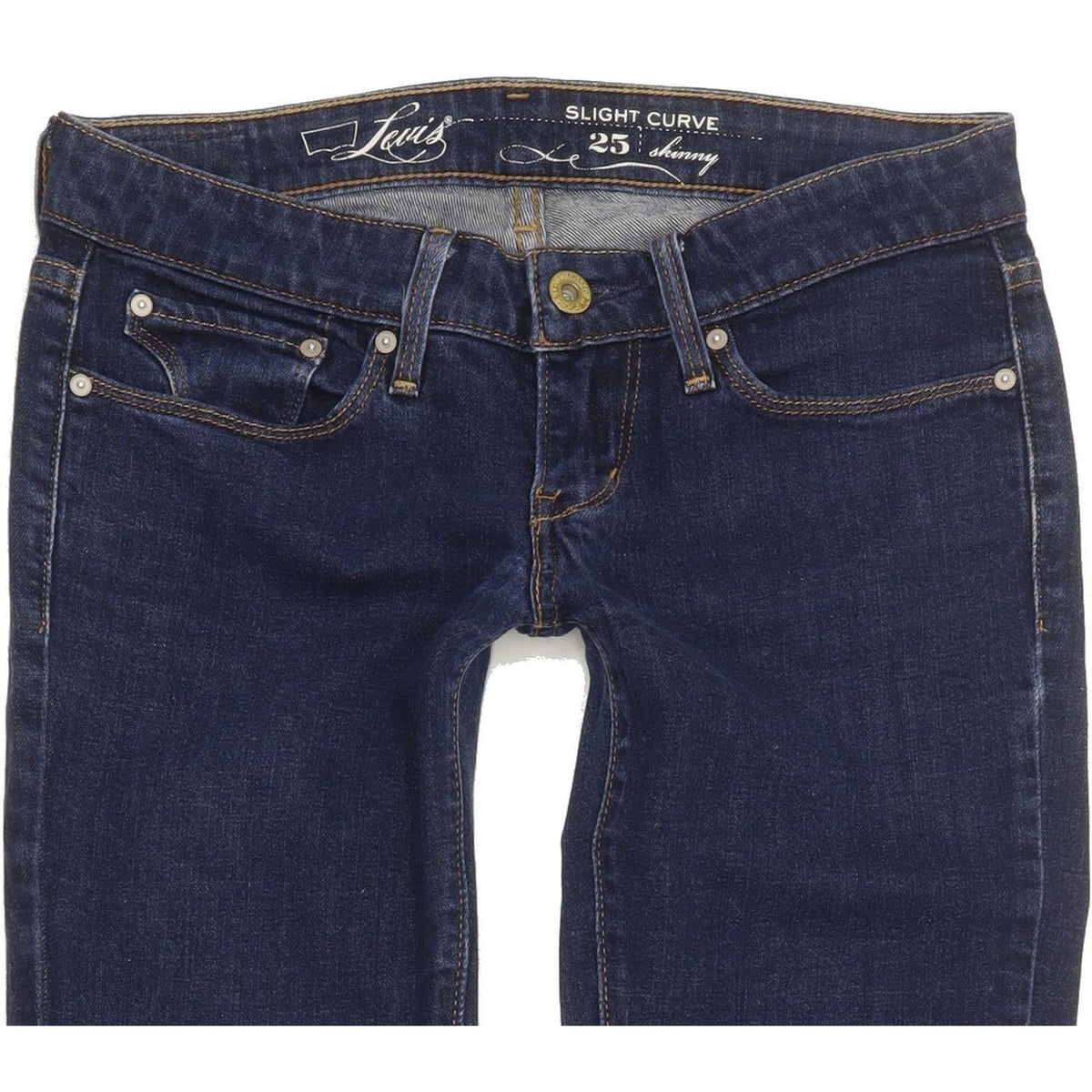 Levi's Slight Curve Women Blue Skinny Slim Stretch Jeans W25 L29