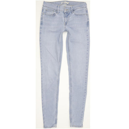 Levi's 710 Super Women Blue Skinny Slim Stretch Jeans W27 L30