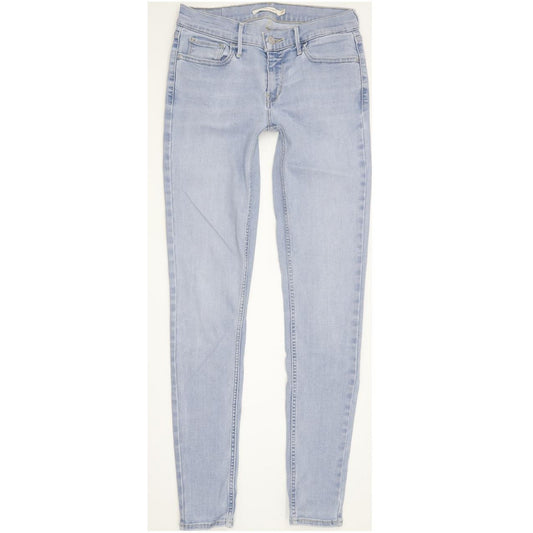 Levi's 710 Super Women Blue Skinny Slim Stretch Jeans W27 L30
