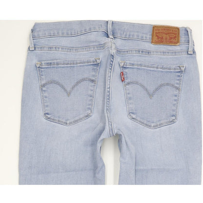 Levi's 710 Super Women Blue Skinny Slim Stretch Jeans W27 L30