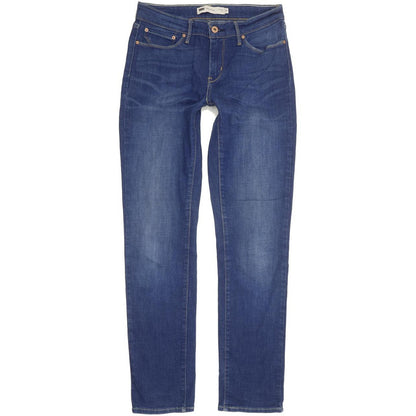 Levi's Demi Curve Women Blue Straight Slim Stretch Jeans W28 L30
