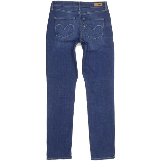 Levi's Demi Curve Women Blue Straight Slim Stretch Jeans W28 L30