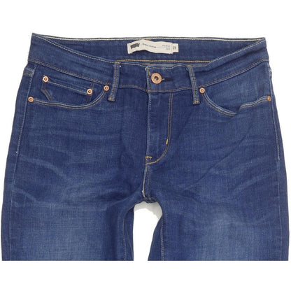 Levi's Demi Curve Women Blue Straight Slim Stretch Jeans W28 L30