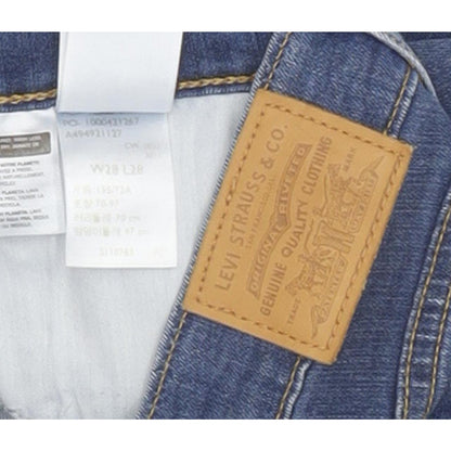 Levi's 724 Women Blue Straight Slim Stretch Jeans W28 L28