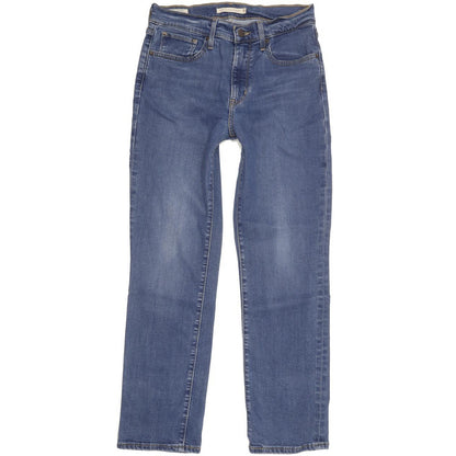 Levi's 724 Women Blue Straight Slim Stretch Jeans W28 L28