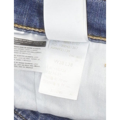 Levi's 724 Women Blue Straight Slim Stretch Jeans W28 L28