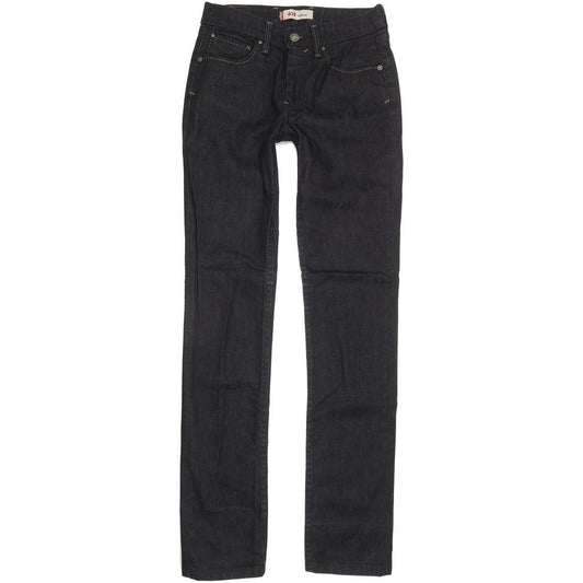 Levi's 628 Women Navy Straight Slim Stretch Jeans W28 L33