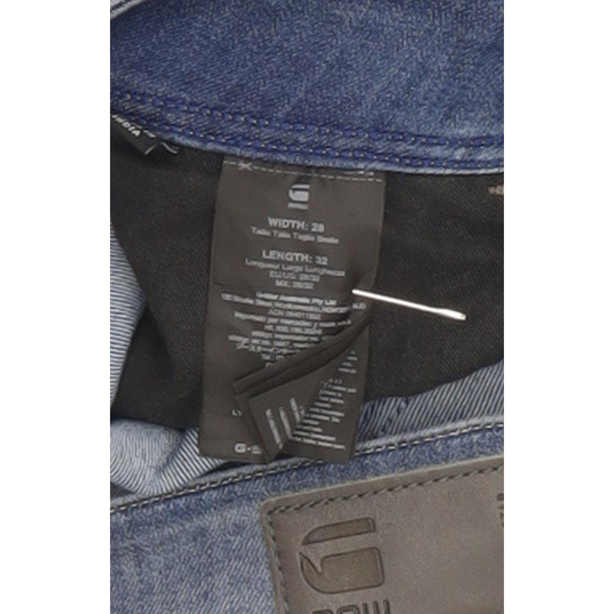 G-Star Lynn Zip Mid Women Blue Skinny Slim Stretch Jeans W28 L32