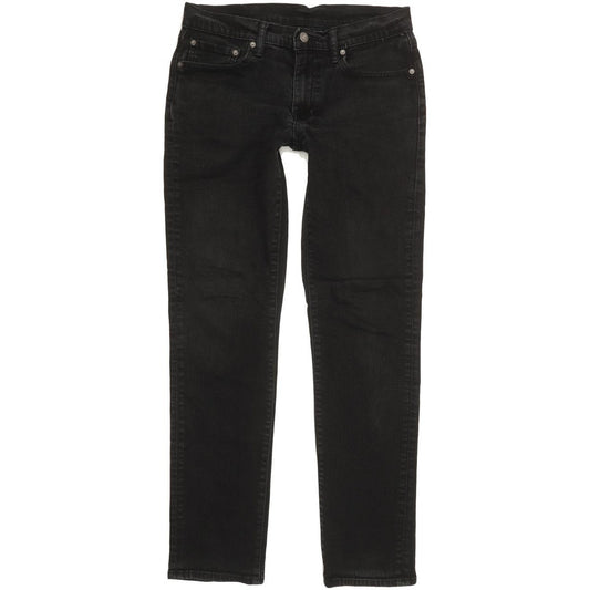 Levi's 511 Men Black Straight Slim Stretch Jeans W32 L32